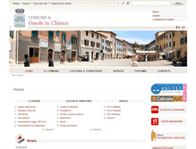 Tablet Screenshot of comune.gaiole.si.it